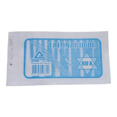 TALONARIO DE RIFA PAPEL BLANCO