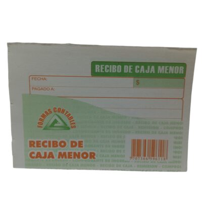 FACTURERO CAJA MENOR X100H