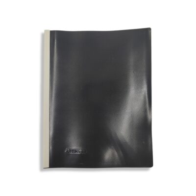 CARPETA PLAST. C/BISEL CARTA NEGRO