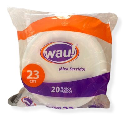 PLATO PANDO ICOPOR 23 X20 UNIDADES