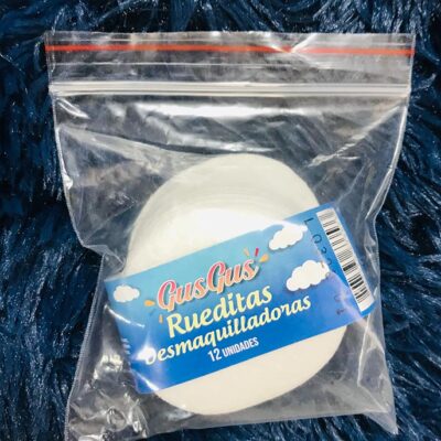 RUEDITAS DESMAQUILLADORAS PEQUEÑAS X12